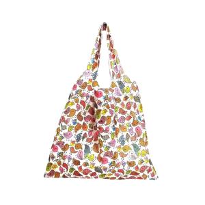 Bolso de compras de algodón con estampado personalizado para mujer, portátil de estilo femenino con forro de poliéster, bolsos de lona para mujer - Product Image 1