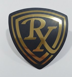 Chrome Golden Metallic UV Resistant Outdoor Decal Stickers Custom Shield Logo <b>Vinyl</b> Stickers for Cars & Branding - Product Image 3