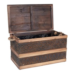 Wooden <b>Storage</b> <b>Box</b> Perfect <b>For</b> Coffee Table <b>Storage</b> Living Room <b>Decor</b> Blanket Organizer And Keepsake Trunk <b>Box</b> From India - Product Image 5