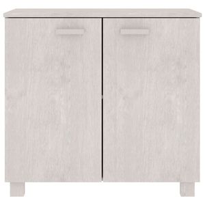 Credenza HAMAR legno massello pino 33.5 "x 13.8" x 31.5 "bianco - Product Image 3