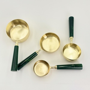 Cuillères doseuses à thé et café en or PVD fabriquées en Inde avec une belle poignée, prix bas, personnalisables pour la maison et les cafés, articles de table 2026 - Product Image 3