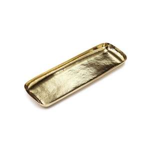 Bandeja de Lujo Ovalada con Asas de Cuerno, Decoración Navideña, Bandejas Decorativas, Bandeja de Metal para Servir Frutas y Galletas, Artículo de Vajilla - Product Image 3