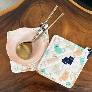 Meilleures ventes : protège-plat de Noël en coton 100 % pur, résistant à la chaleur, forme personnalisée avec logo sur mesure - Product Image 1