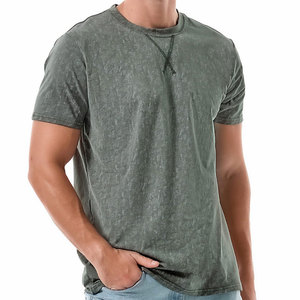 Customizable Designed Logo Men's Ringer T Shirt Versatile Vintage Summer Wear Comfortable Durable Fit Acid Washed Ringer Tee - Product Image 1