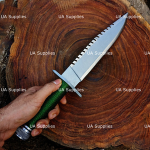 Couteau tactique à lame fixe en acier au carbone inspiré du film classique RAMBO First Blood, manche en bois, objet de collection, fabricant OEM DIY - Product Image 6