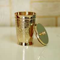 Mug isotherme en laiton à design minimaliste et écologique, avec couvercle, isolation thermique 12-24 heures, compatible eau bouillante, idéal pour la salle de sport