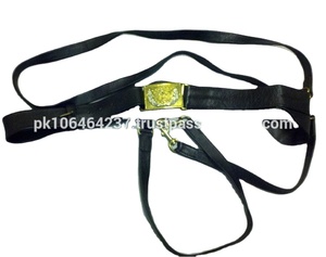 Reproduction personnalisée en gros 100% ceintures d'épée civiles en cuir de vachette véritable pour hommes d'affaires - Product Image 5