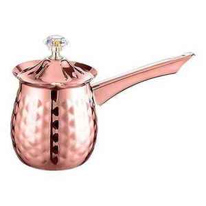 Cafetera Turca de Cobre Hecha a Mano, Cezve Tradicional con Asa de Latón, Estilo Otomano, Tetera Pequeña para Café Árabe - Product Image 2