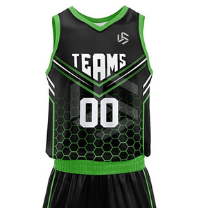 Ensemble d'uniformes de basketball réversibles personnalisables, noir et jaune, uniformes de basketball vierges pour garçons et hommes - Product Image 4