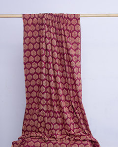 Qualité supérieure Léger 120gsm Peigné Organique Coton Tissu Multicolore Mughal Floral Prints Main Bloc Tissé Chemises Couverture - Product Image 6