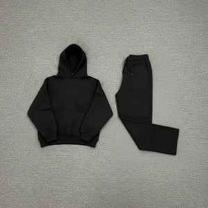 Conjunto Deportivo de Invierno para Hombre, Sudadera con Capucha y Pantalones de Chándal, Mezcla de Poliéster y Algodón Transpirable, Estampado - Product Image 6