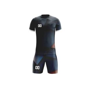 Maillot de football personnalisé de haute qualité avec logo brodé, imprimé sur le devant, manches courtes, col châle, design patchwork, chemises de football - Product Image 3