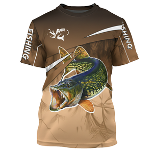 Chemise de pêche personnalisée à col rond sublimée, légère, en polyester, pour activités de plein air, vente en gros - Product Image 3