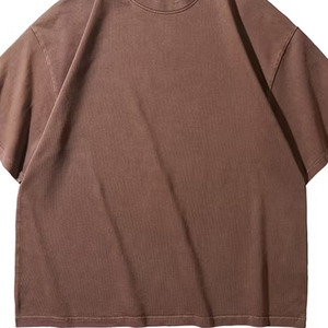 T-shirt vintage pour homme en coton premium, col rond, manches courtes, avec finition délavée rétro pour un style streetwear décontracté - Product Image 5