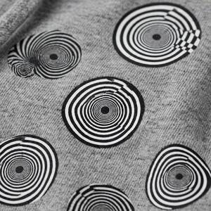 Sudadera con Capucha Unisex NEXTEX, Diseño Circular Óptico, Gris Jaspeado, Negro, Blanco, Algodón Suave y Poliéster - Product Image 6