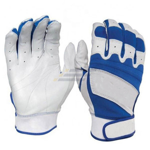Gants de frappeur de softball en cuir personnalisables, fermeture auto-agrippante, respirants, séchage rapide, durables, pour joueurs droitiers, taille XXL, noirs - Product Image 2