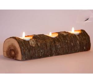 ชุดเชิงเทียนไม้ขนาดสั่งทำพิเศษ 3 ชิ้น งานแฮนด์เมด สำหรับเทียนทีไลท์ ของใช้ในครัวเรือน ที่วางเทียน ราคาดีที่สุด - Product Image 5