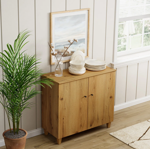 Mueble de Cocina Modular Moderno de Alta Gama en Madera de Teca Sólida, Nuevo Diseño, Vitrina Pequeña - Product Image 1