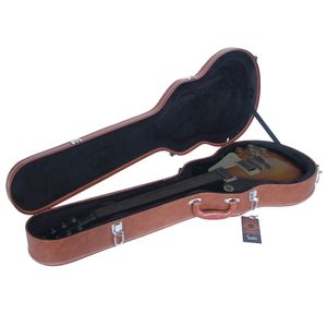 Étui rigide pour guitare électrique 13657298 marron à surface bombée pour sacs et protections d'instruments de musique de style GLP - Product Image 4