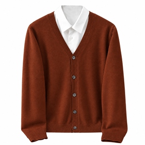 Cárdigan de punto transpirable para hombre, estilo informal, holgado, para parejas, de grosor estándar, novedad, personalizado, ideal para otoño. - Product Image 1