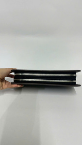 Portefeuille long en cuir véritable avec fermeture éclair, pochette de grande capacité, porte-cartes grainé pour femme, idéal pour le quotidien et les voyages - Product Image 2