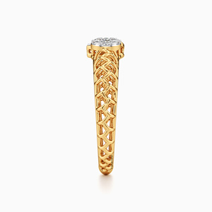 Anillo de lujo con diseño redondo y en forma de pera, anillo de diamante redondo cultivado en laboratorio para mujer en oro de 10K, 14K, 18K, plata 925, 935, joyería fina. - Product Image 4