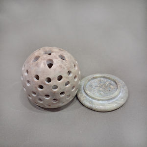 Porte-bougie en pierre savonneuse artisanale gravée, lampe aromatique naturelle, accent décoratif pour la maison, vente en gros, fournisseur indien, prix - Product Image 3