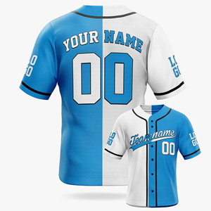 Camiseta de béisbol personalizada con nombre y número, uniforme de equipo, negro, blanco, dorado, malla transpirable, ropa de manga corta para hombre - Product Image 5
