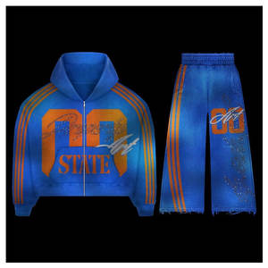 Nouvel ensemble de jogging deux pièces personnalisé pour femme, survêtement décontracté streetwear avec sweat à capuche et pantalon de jogging - Product Image 3