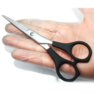 Ciseaux de coiffure professionnels Tegra pour salon de beauté, 6 pouces, lame en acier inoxydable, 28 dents, pour droitiers, poignée en caoutchouc - Product Image 3