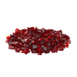 Vetro per Braciere Resistente alle Alte Temperature, Senza Fumo, 10 LBS / 4,5 KG, Riflettente da 3/4 Pollici per Rocce Decorative, 19,05 mm - Product Image 1