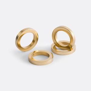 Solid Design Brass Napkin Rings <b>Set</b> of 4pcs Reusable Food Grade high Quality Serviette Napkin Ring For Restaurant Event Supplies - Product Image 1
