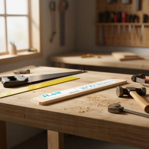 Listello di Legno Rettangolare Ilan 30x70x860 mm per Artigianato e Costruzione - Product Image 2