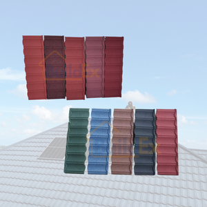 Haute Qualité Australie Pierre Enduit Toiture Tuile Métallique Acier Galvalume Machines Leve <span class=keywords><strong>Tuiles</strong></span> Prix Pas Cher pour Maison Toit - Product Image 2