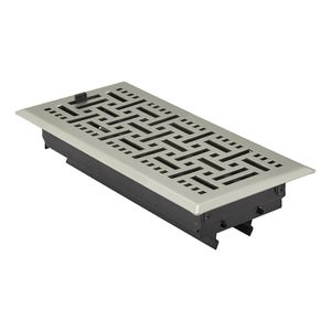 4 Registri per Pavimento HVAC da 10 Pollici, Confezione da 2, in Ferro Resistente, Calpestabili, Antiruggine, Regolabili - Product Image 1