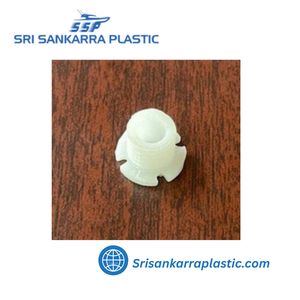 White <b>Modified</b> Polyethylene Stacker Clamp Bushing <b>Plastic</b> Insert for ATM Machine Parts - Product Image 2