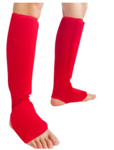 Espinilleras Profesionales para Entrenamiento de Kickboxing - Ligeras, Cómodas, de Tela de Algodón, Ajuste Universal, Protección Básica PROFIT - Product Image 3