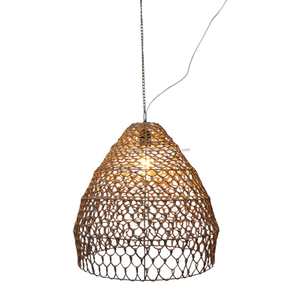 Lámpara Colgante de Ratán Estilo Bohemio Moderno, Hecha a Mano con Mimbre y Hierba Marina, Alimentación CA, Clasificación IP20, Ecológica - Product Image 1