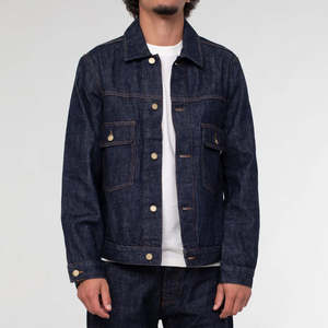 Chaqueta vaquera de color sólido con diseño personalizado de alta calidad para hombre, chaqueta vaquera informal de alta demanda para hombre - Product Image 1