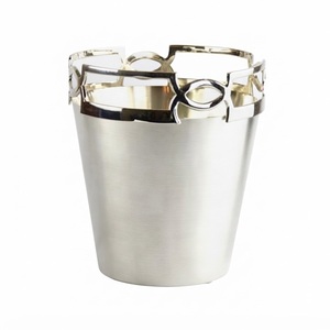 Exclusive Stainless Steel Wine <b>Bucket</b> Chiller Elegant Metal <b>Champagne</b> Ice <b>Bucket</b> For Wedding Hotel Barware And Home Decor - Product Image 1