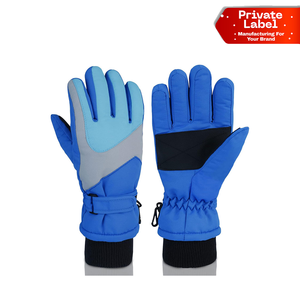 Gants de ski personnalisés avec logo, imperméables, thermiques, pour l'hiver, pour le snowboard, vente en gros, gants de ski imperméables doublés de polaire chaud - Product Image 1