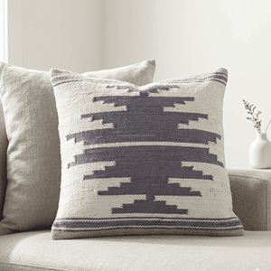 Soft Cotton Kilim <b>Bed</b> Pillow Cover Handwoven 45x45 Durable Kilim Pillow Case with Geometric Pattern Zipper for Farmhouse Decor - Product Image 2
