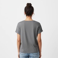 T-shirts décontractés surdimensionnés pour femmes, respirants, infroissables, personnalisables, en Spandex/Polyester de haute qualité, manches trois quarts longues
