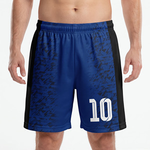 Shorts de football pour hommes 100% polyester, shorts de football pour hommes à taille élastique, shorts de soccer pour hommes avec sublimation - Product Image 6