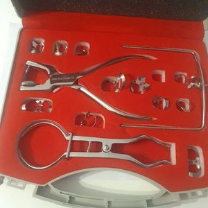 Professional Stainless Steel Dental Rubber Dam Instrument Kit with Rubber Dam <b>Frame</b> Punch <b>Clamp</b> Forceps Assorted <b>Clamps</b> - Product Image 5