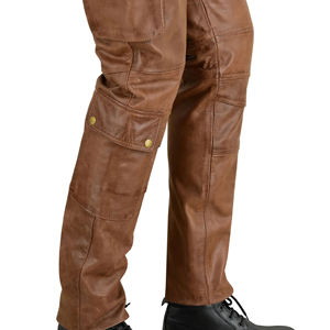 Pantalones de Cuero para Hombre, Estilo Casual, Color Sólido, Nueva Colección 2026, Pantalones de Cuero para Hombre, Estilo Urbano, Más Vendidos - Product Image 5