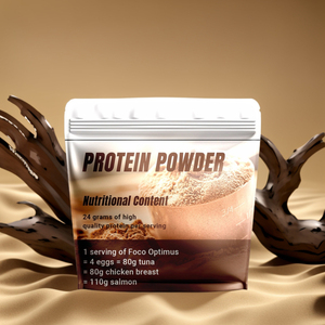 Polvo impreso personalizado Stand up bolsa Suplemento 1kg lámina mate cremallera Fitness suplementos creatina Mylar bolsa con ventana - Product Image 6