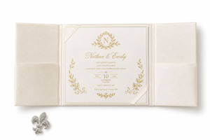 Ivory Rigid Gift <b>Box</b> Digital Printing Paper <b>Party</b> Favor <b>Box</b> Ribbon Decor Wedding Romance Event Packaging - Product Image 3