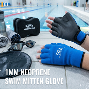 Gants de natation en néoprène Aropec 1 mm avec paume en peau de requin pour l'entraînement de natation et le bodyboard - OEM/ODM/OBM - Product Image 2