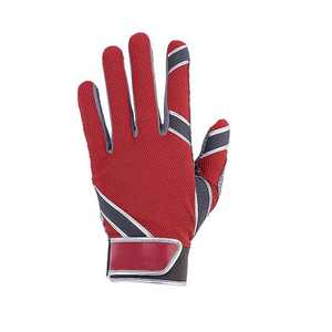 Red <b>White</b> Leather Batting Gloves Full Finger Baseball Pitcher Training Right-Handed Non-Slip Adjustable Wrist Adult All Sports - Product Image 6
